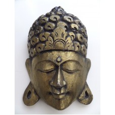 Buddha Head face figure hand carved wooden mask Zen decor Buddha Hanging art   273373365808